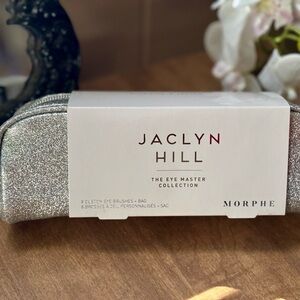 Morphe Jaclyn Hill Eye Brush Set with Silver Glitter Bag